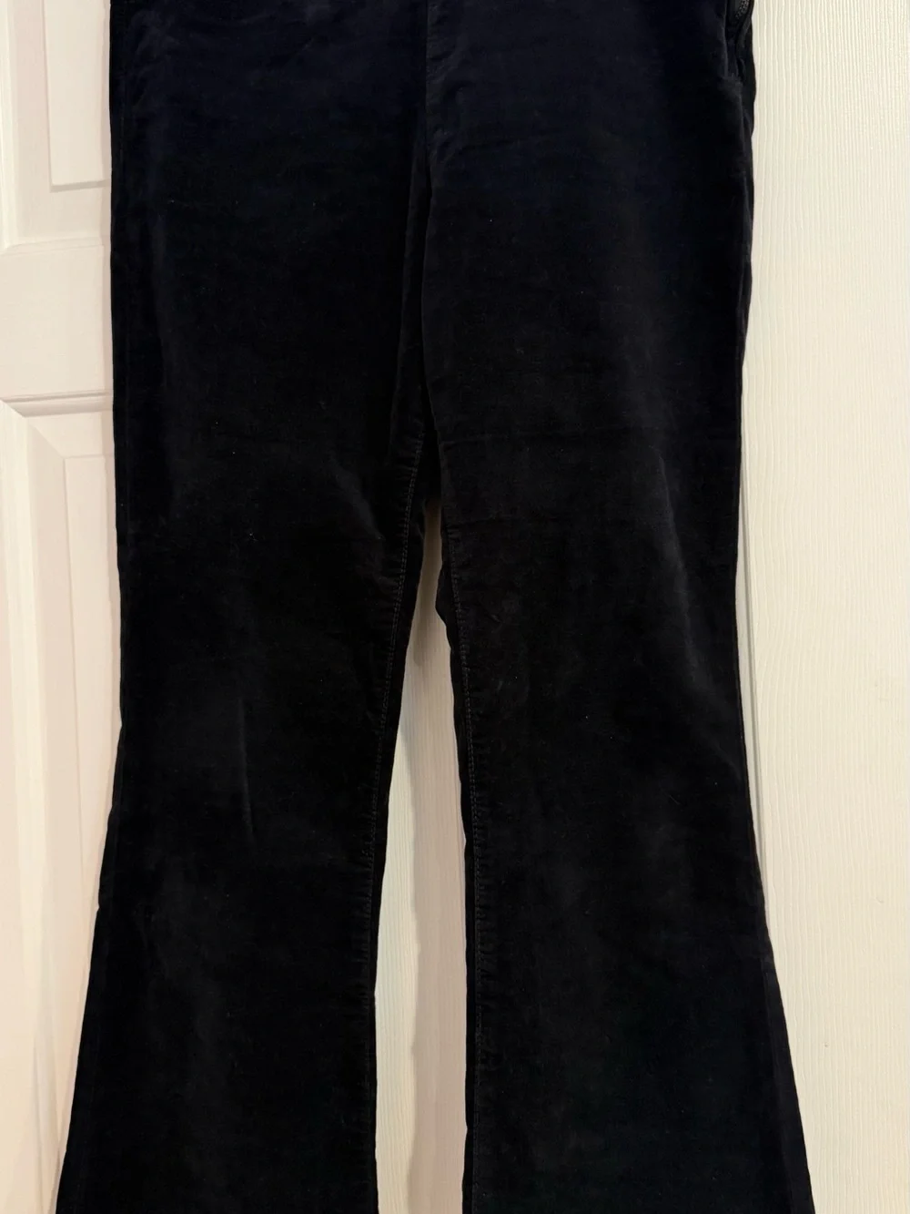 Black Velvet Flare Pants
